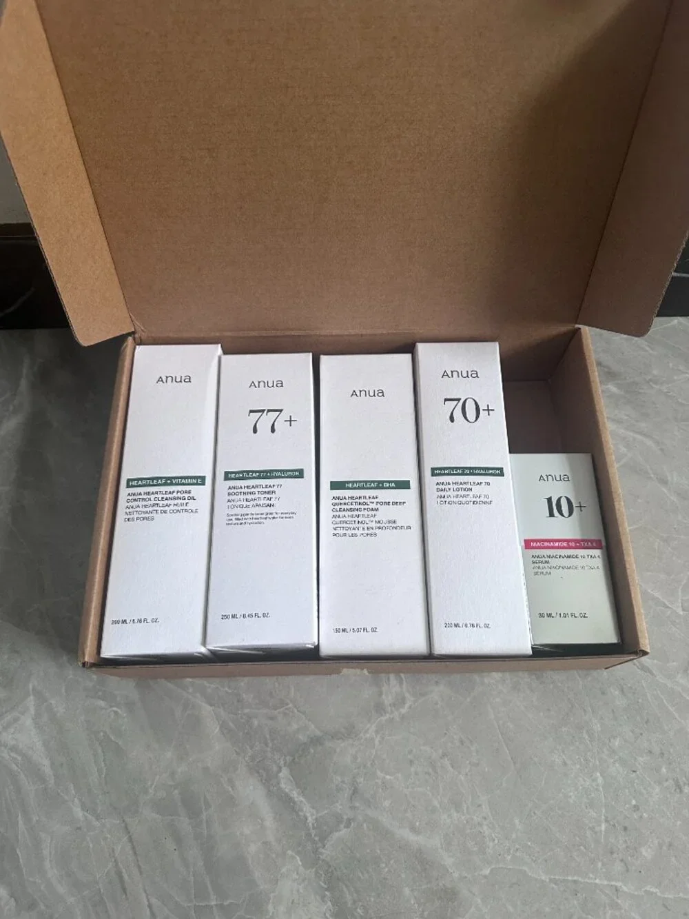 Anua Ultimate Skincare Set：Cleansing oil+Foam Cleanser+Toner +Serum+Moisturizer